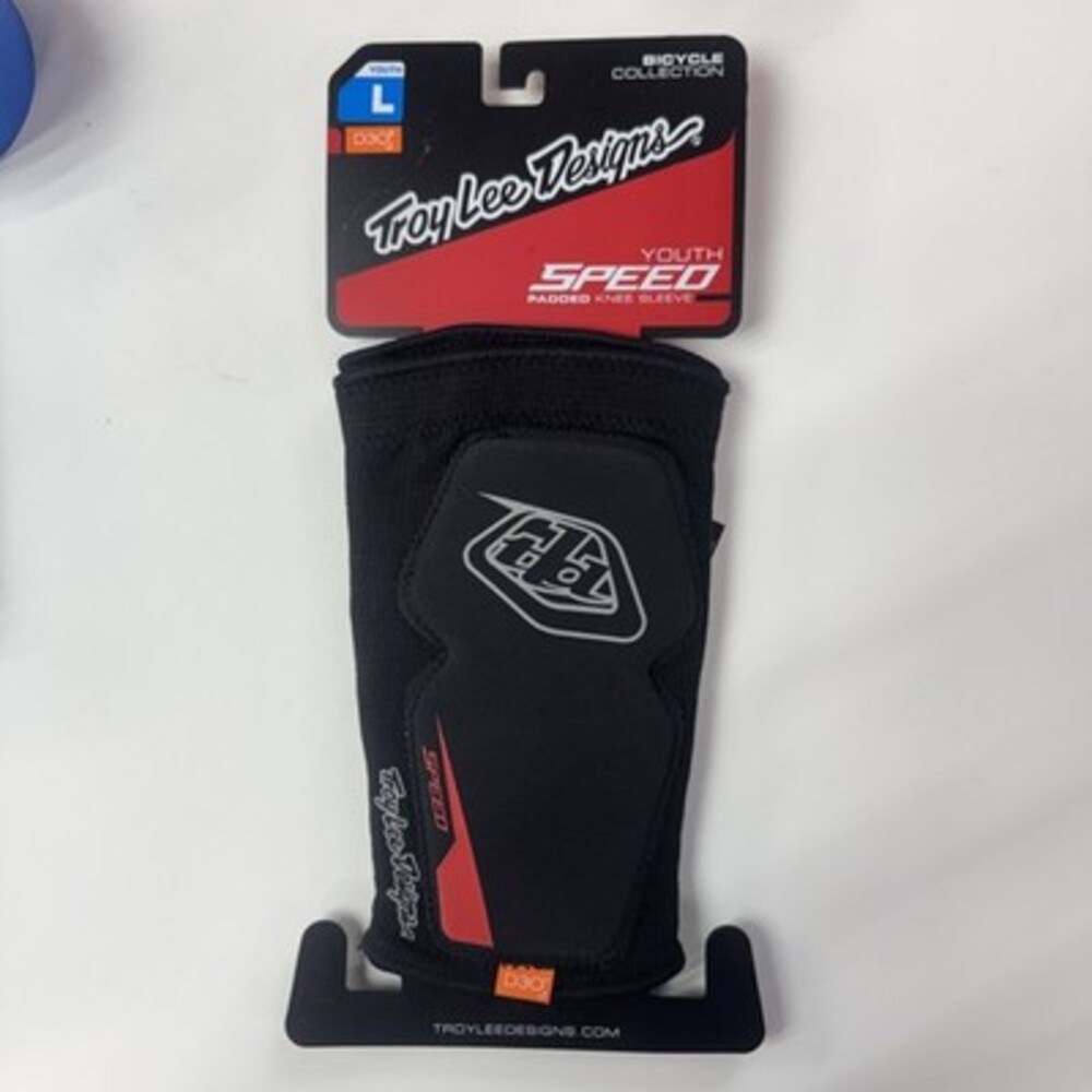 Troy Lee Designs Youth Solid Black Speed Knee Sleeve Youth Medium